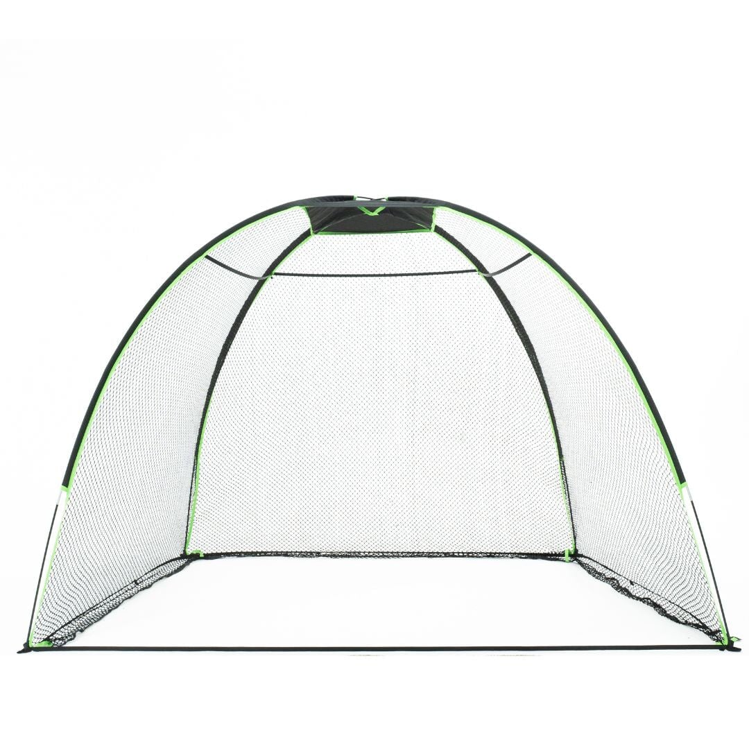 Round Golf Net w/ Target indoor golf product, available from Grater Golf