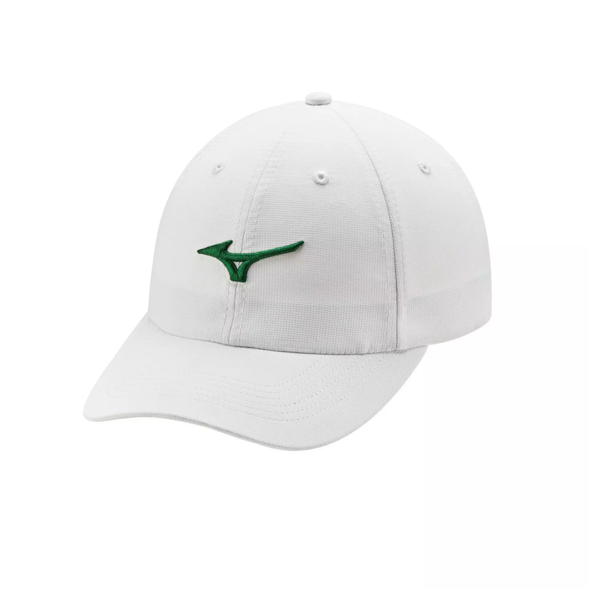 Mizuno Tour Adjustable Lightweight Golf Hat - White/Green