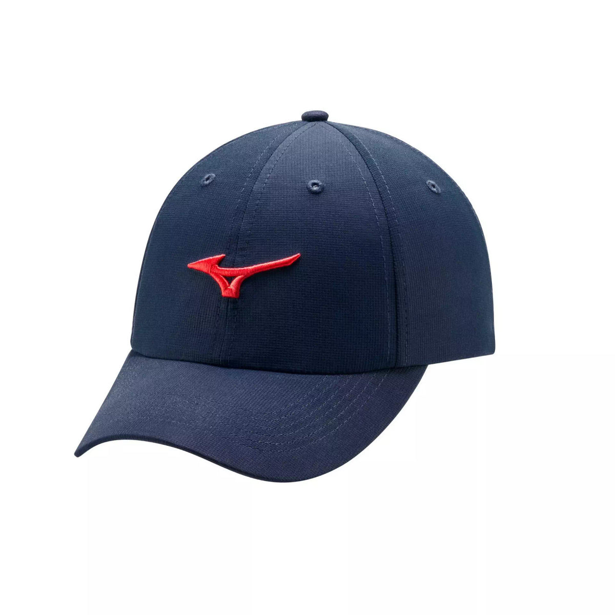 Mizuno Tour Adjustable Lightweight Golf Hat - Navy/Red