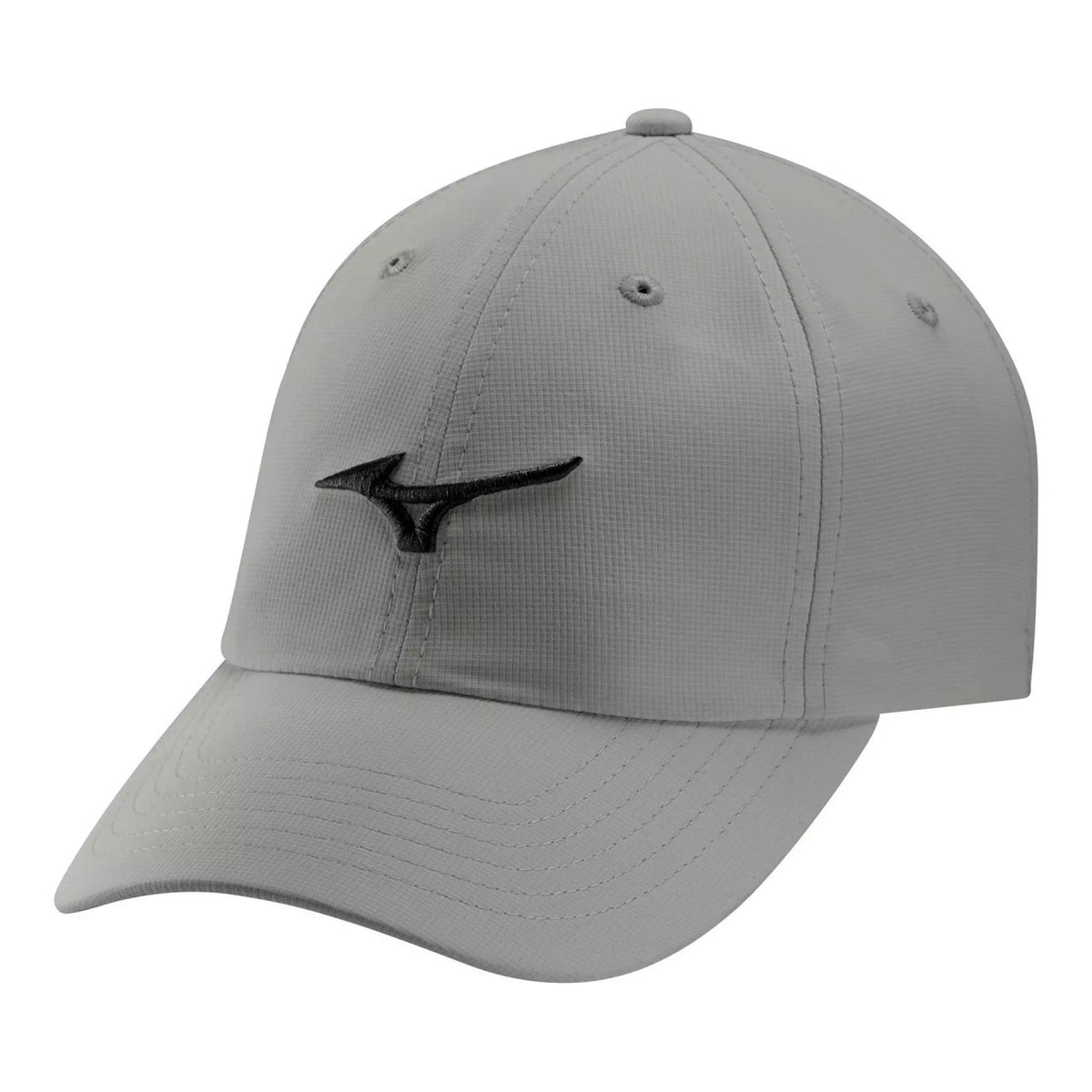 Mizuno Tour Adjustable Lightweight Golf Hat - Frost Grey/Black