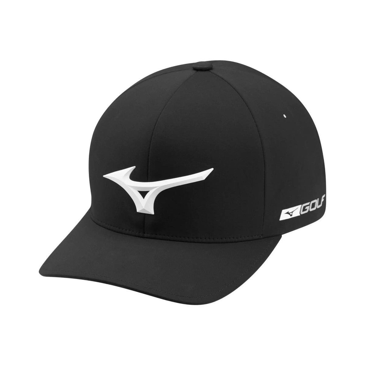 Mizuno Tour Delta Fitted Golf Hat - Black