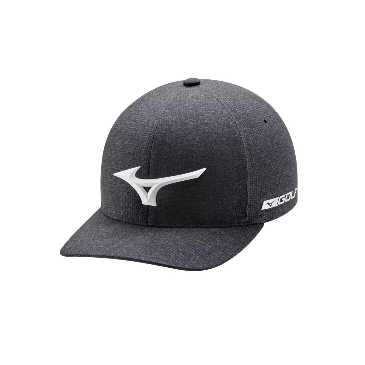 Mizuno Tour Delta Fitted Golf Hat - Heathered Charcoal