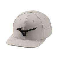 Mizuno Tour Flat Snapback Golf Hat - Grey
