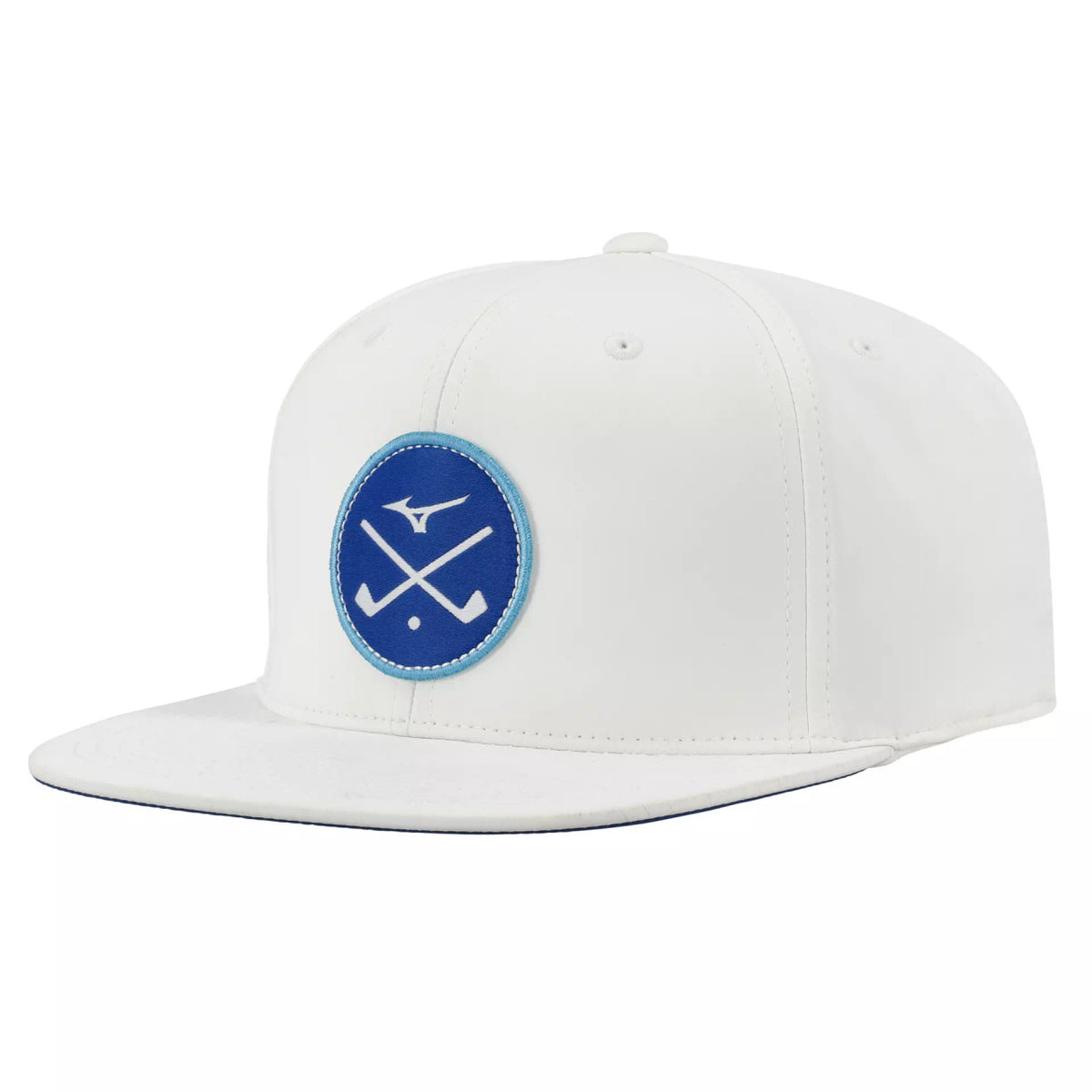 Mizuno Crossed Clubs Snapback Golf Hat - White