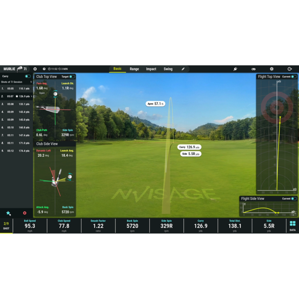NVISAGE N2 Overhead Launch Monitor