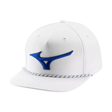 Mizuno Runbird Rope Golf Hat - White/Royal