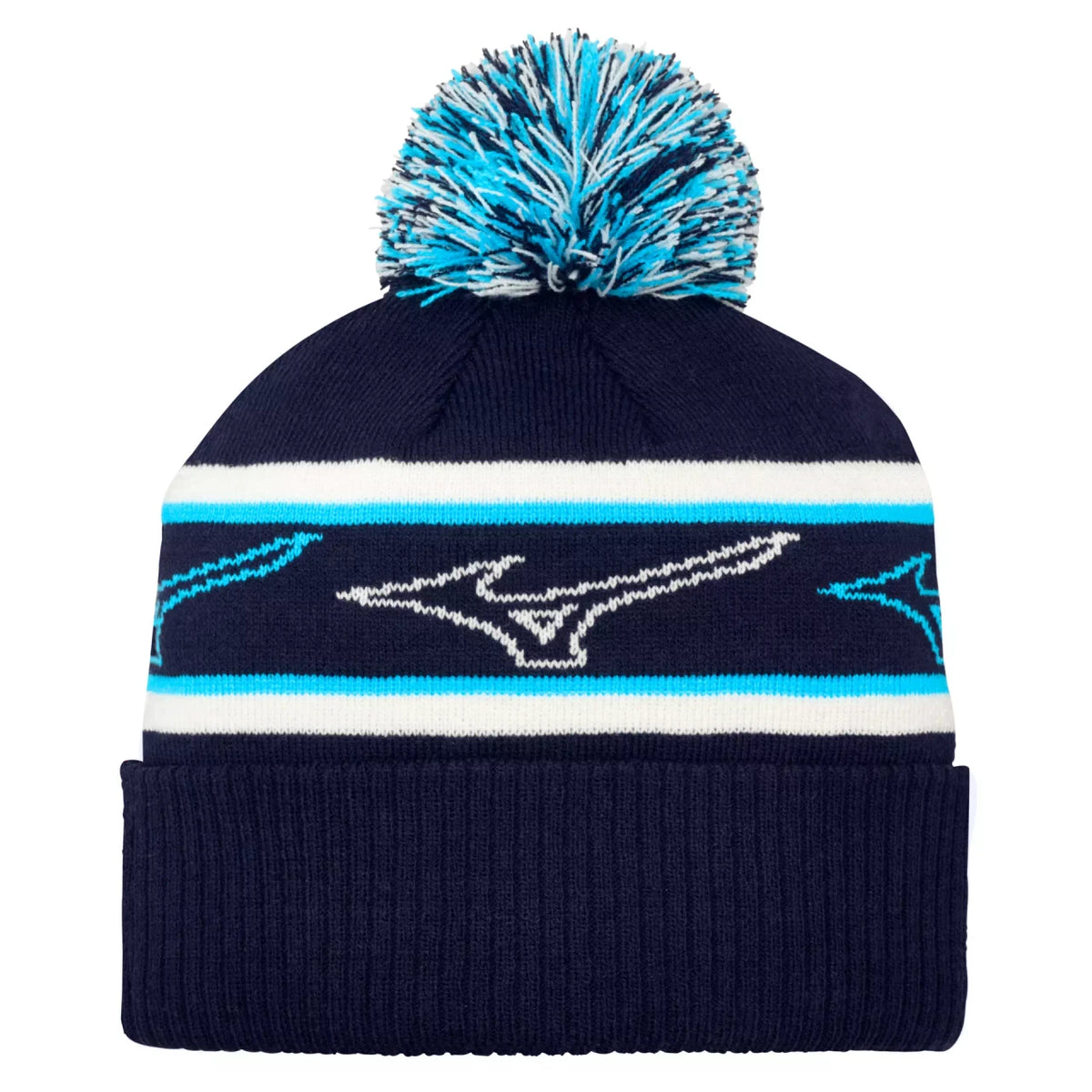 Mizuno Tour Knit Pom Golf Hat - Navy