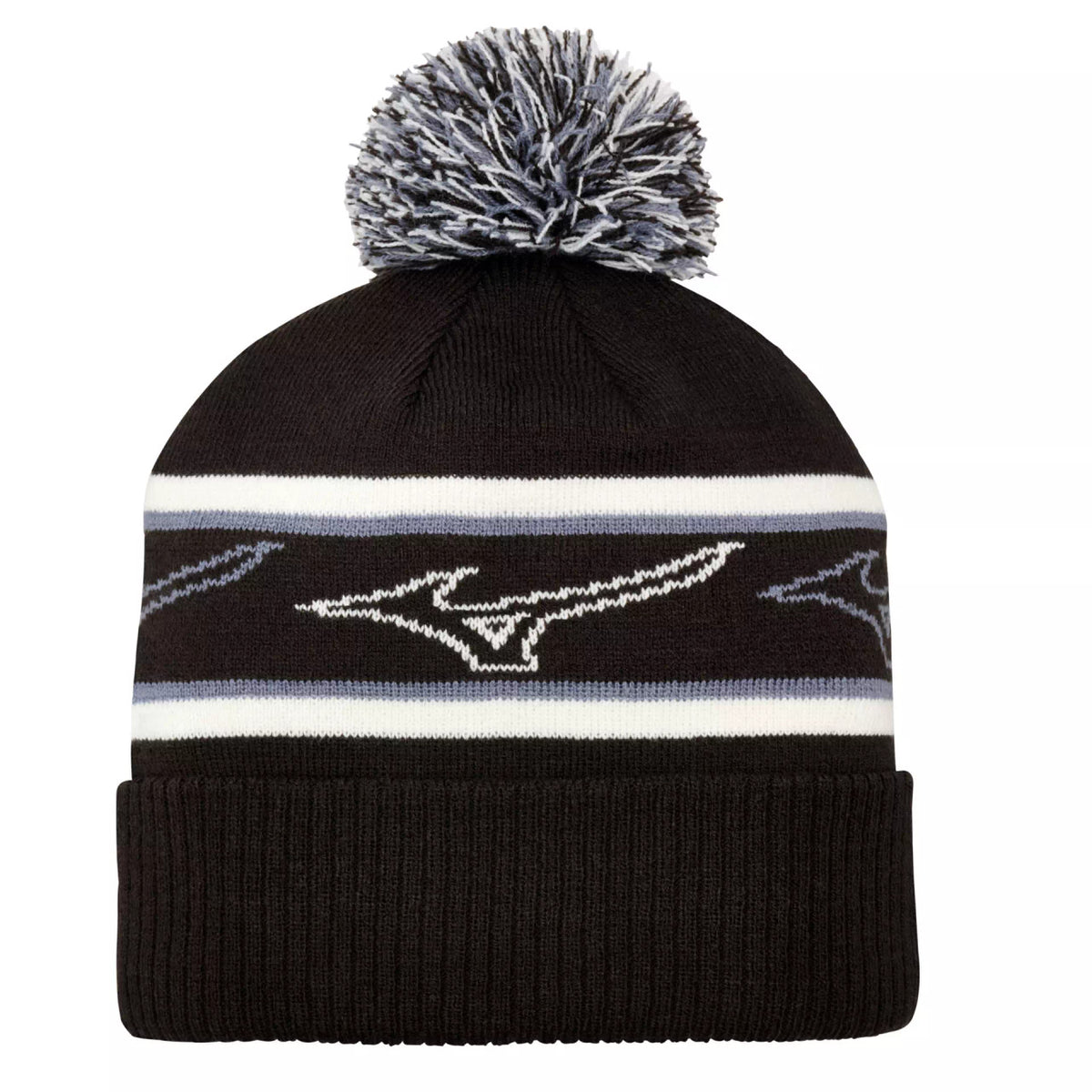 Mizuno Tour Knit Pom Golf Hat - Black
