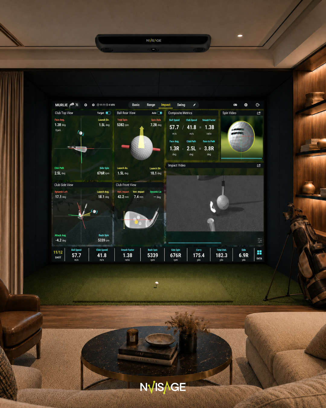 NVISAGE N2 Overhead Launch Monitor