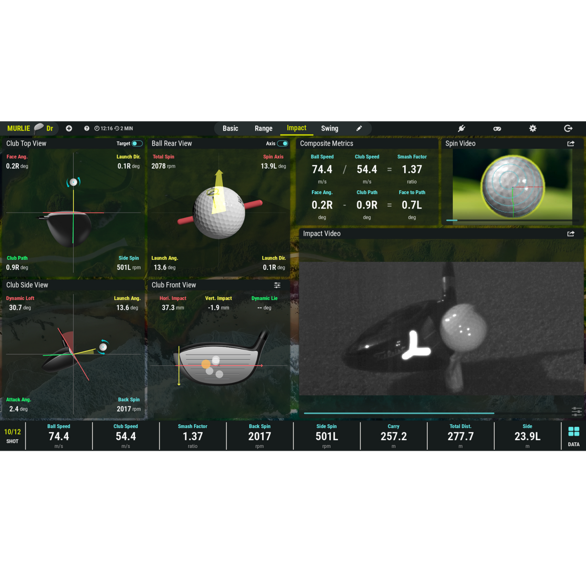 NVISAGE NEO-E Portable Launch Monitor