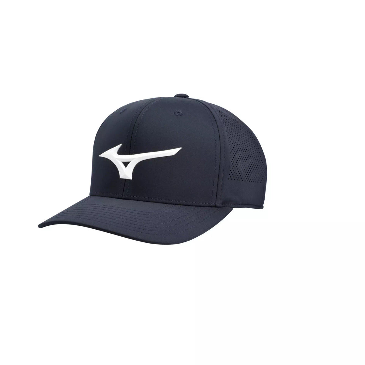 Mizuno Tour Vent Snapback Golf Hat - Navy/White