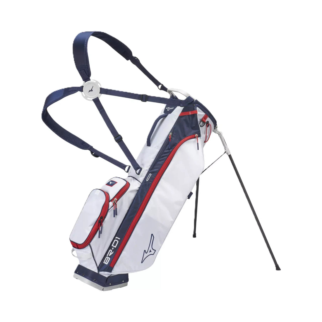 Mizuno BR-D1 Stand Bag (2026) - Navy/Red