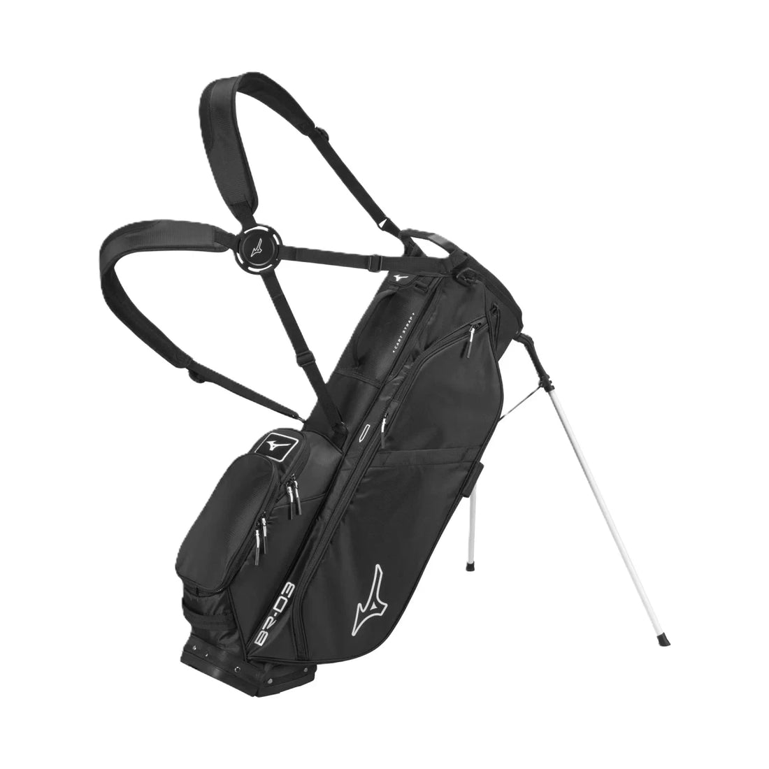 Mizuno BR-D3 Stand Bag (2026) - Black/White