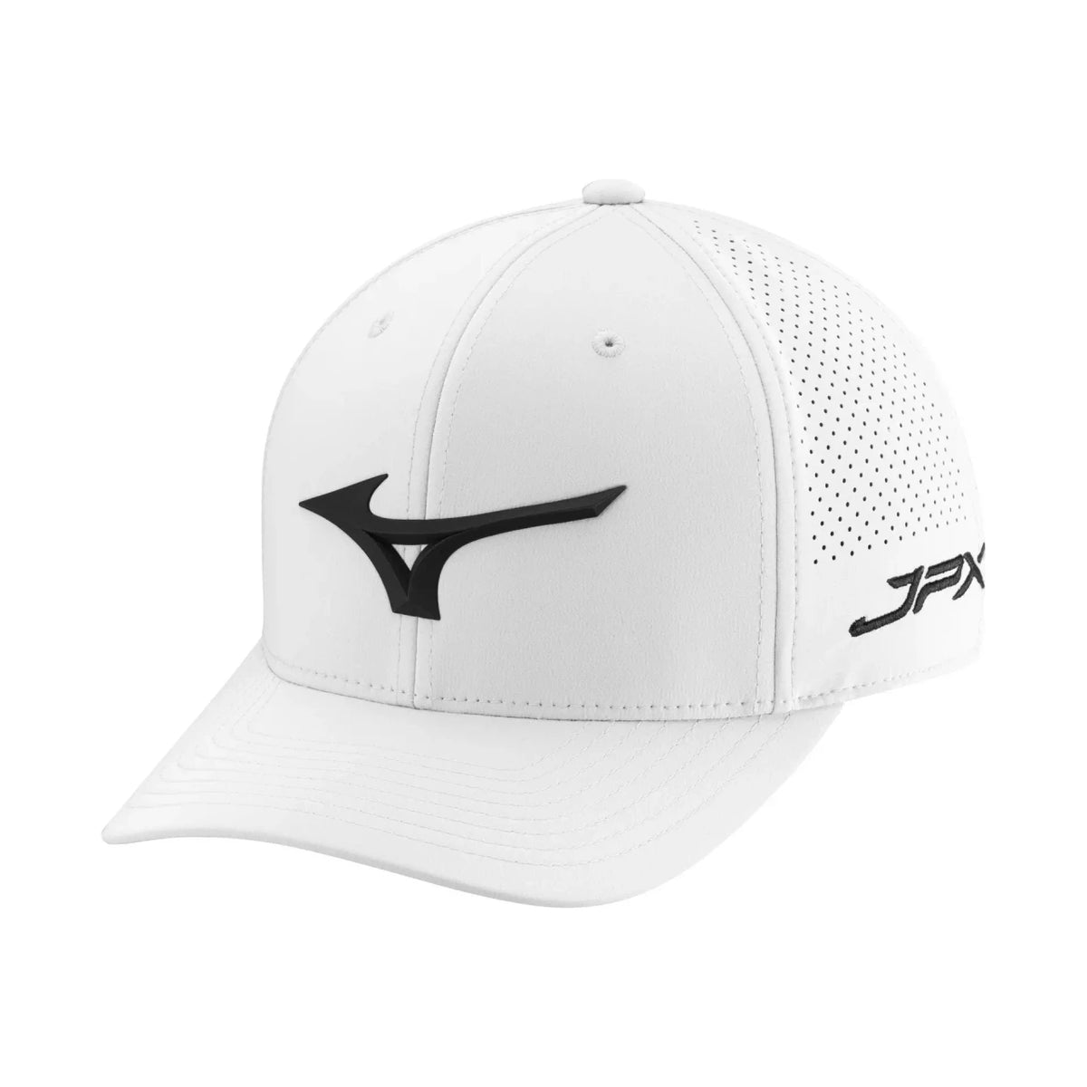 Mizuno Global Tour Vent Snapback Golf Hat - White