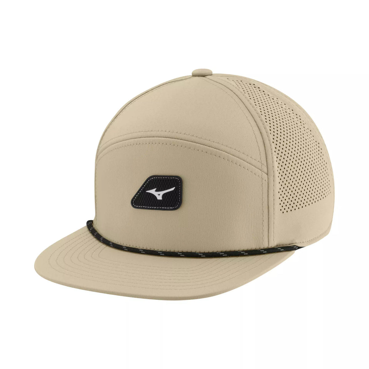 Mizuno Legacy Rope Snapback Golf Hat - Natural/Black