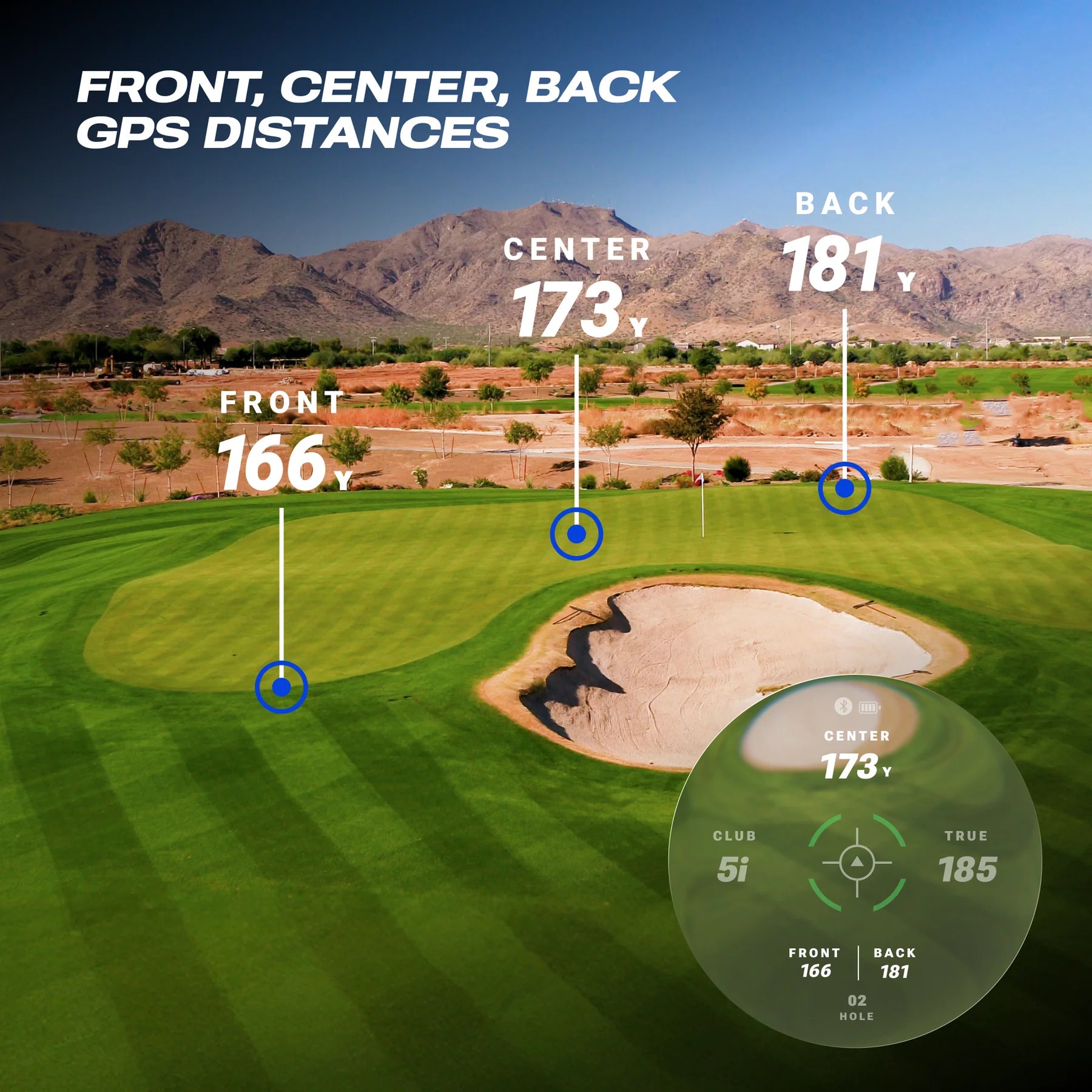 Blue Tees Captain Air Connected GPS Rangefinder