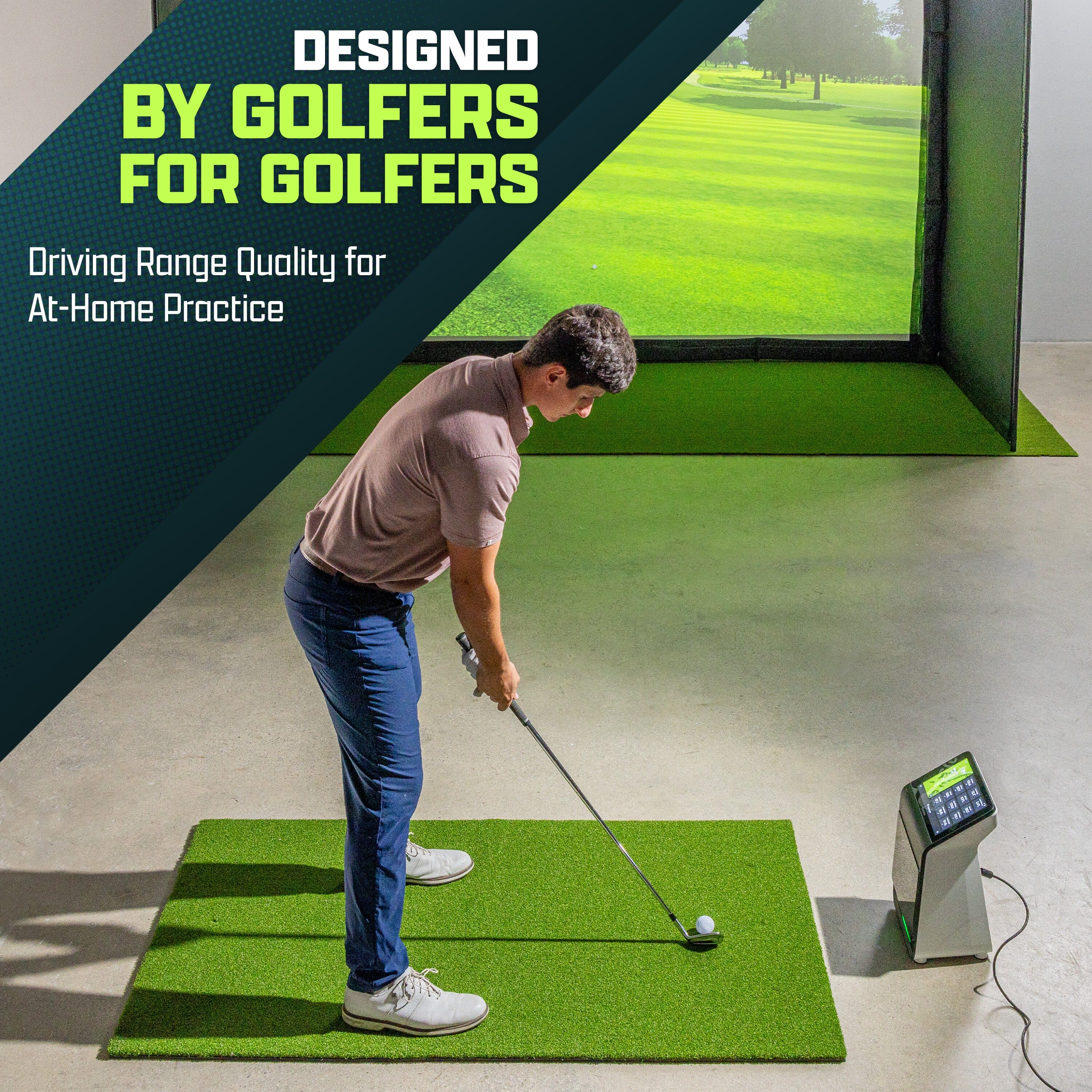 GoSports Golf Hitting Mat - PRO 5 x 3 ft - 5 mm