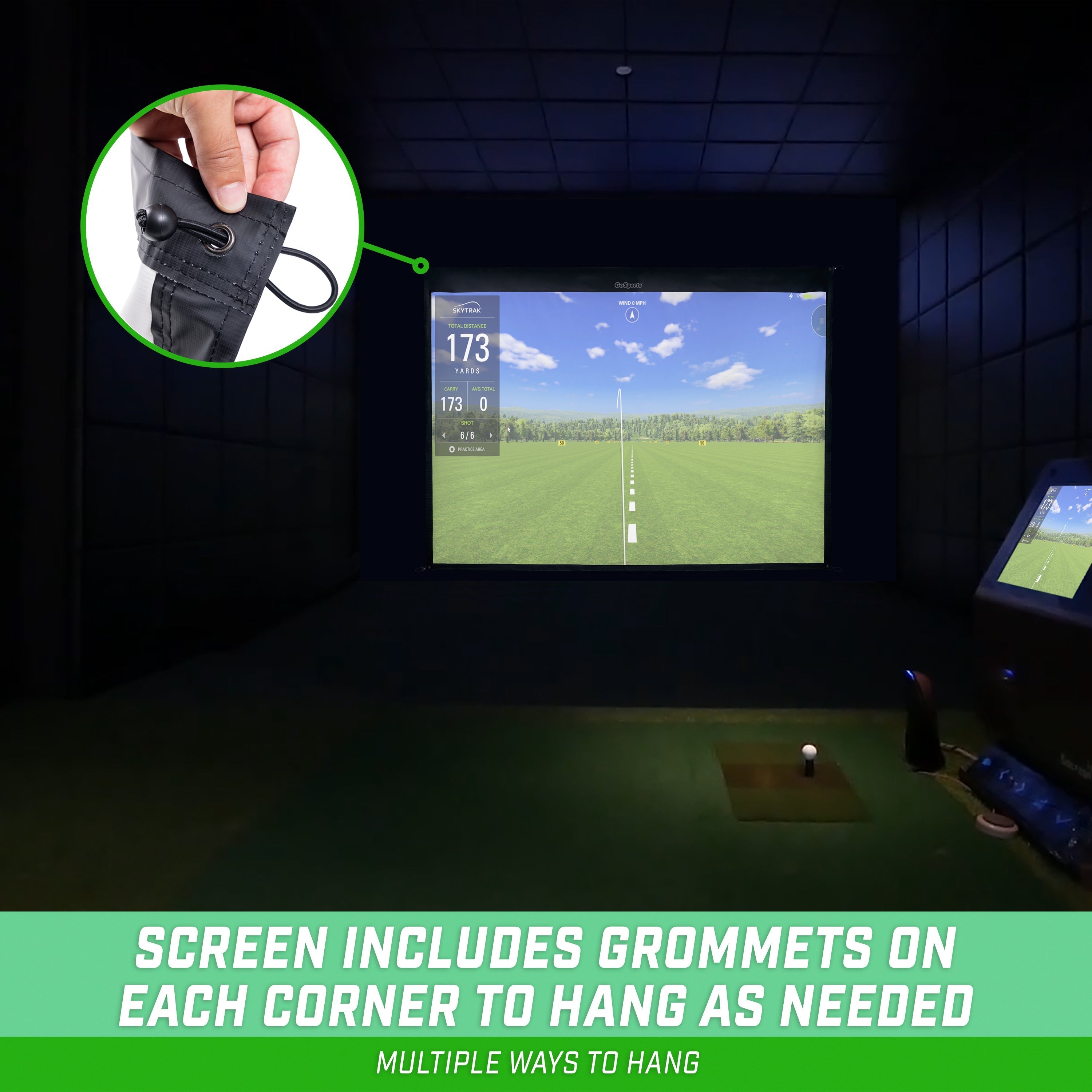 GoSports 9 ft Golf Simulator Impact Screen (Simulator sold separately)