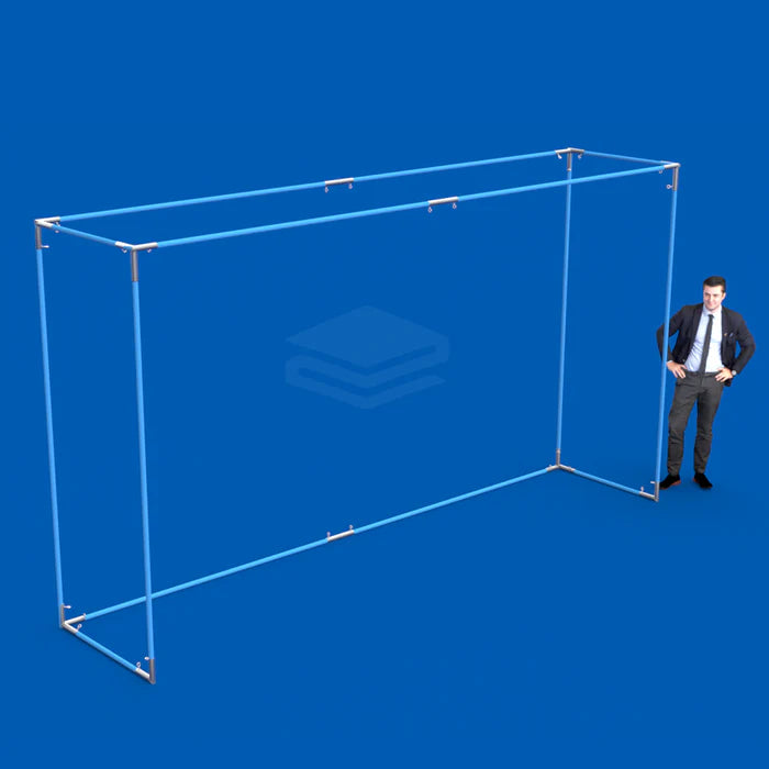 9' x 12' Golf Simulation Enclosure Kit with Screen & Side Panels