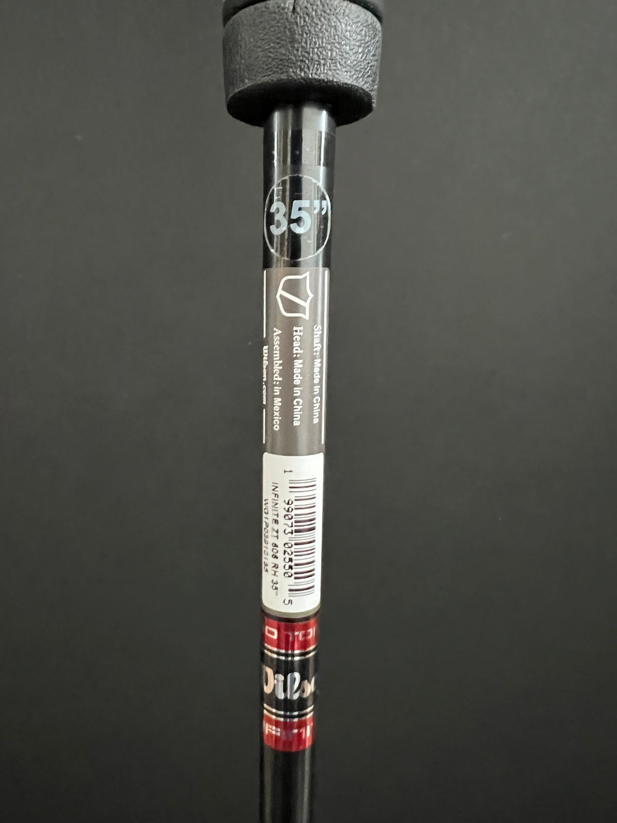 Wilson Infinite ZT putter. The 606 zero torque center shafted putter. 35” RH