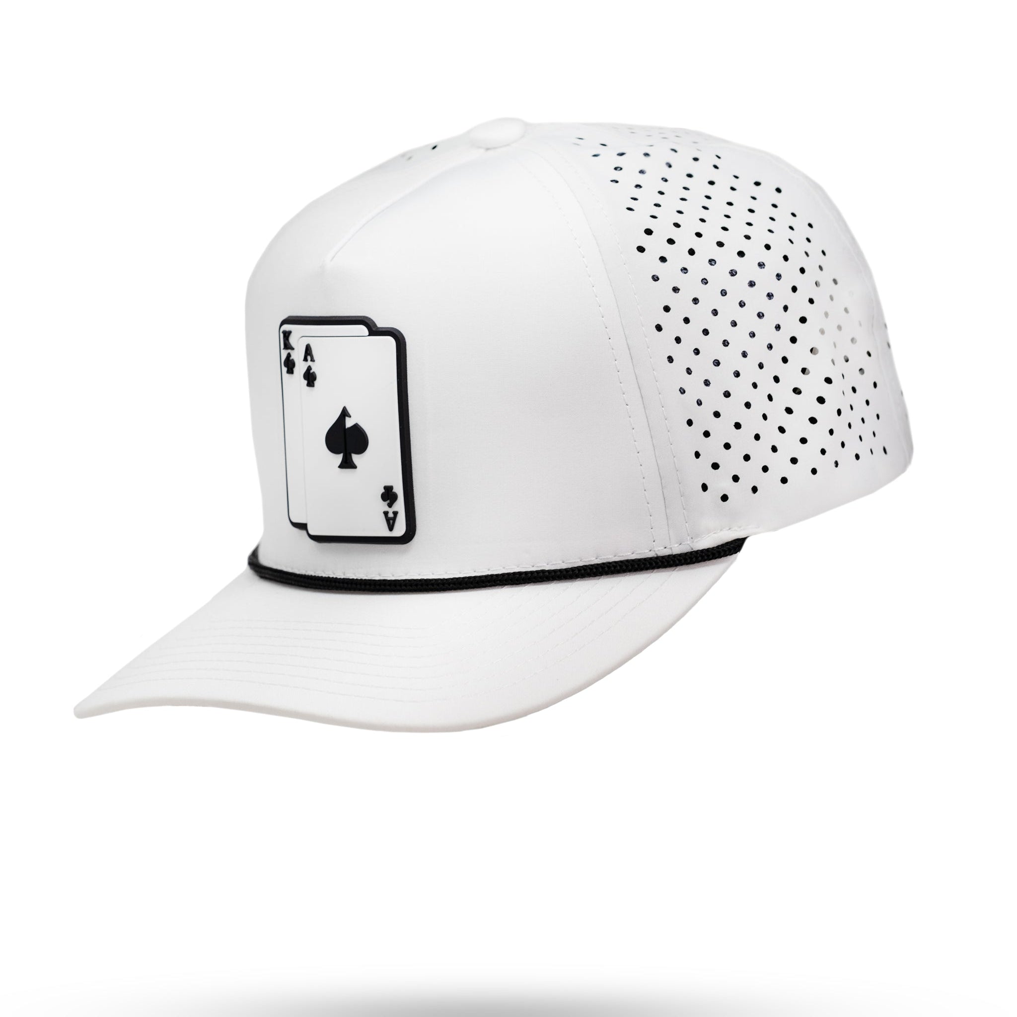 Perforated Rope Hat - AK - White