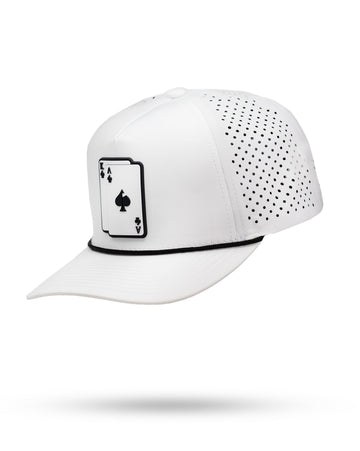 Perforated Rope Hat - AK - White