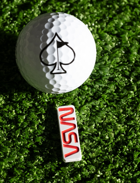 NASA "Worm" Ball Marker | Clean and Classic Marker by Grater Golf