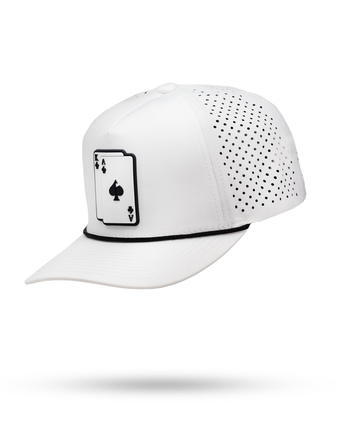 Perforated Rope Hat - AK - White