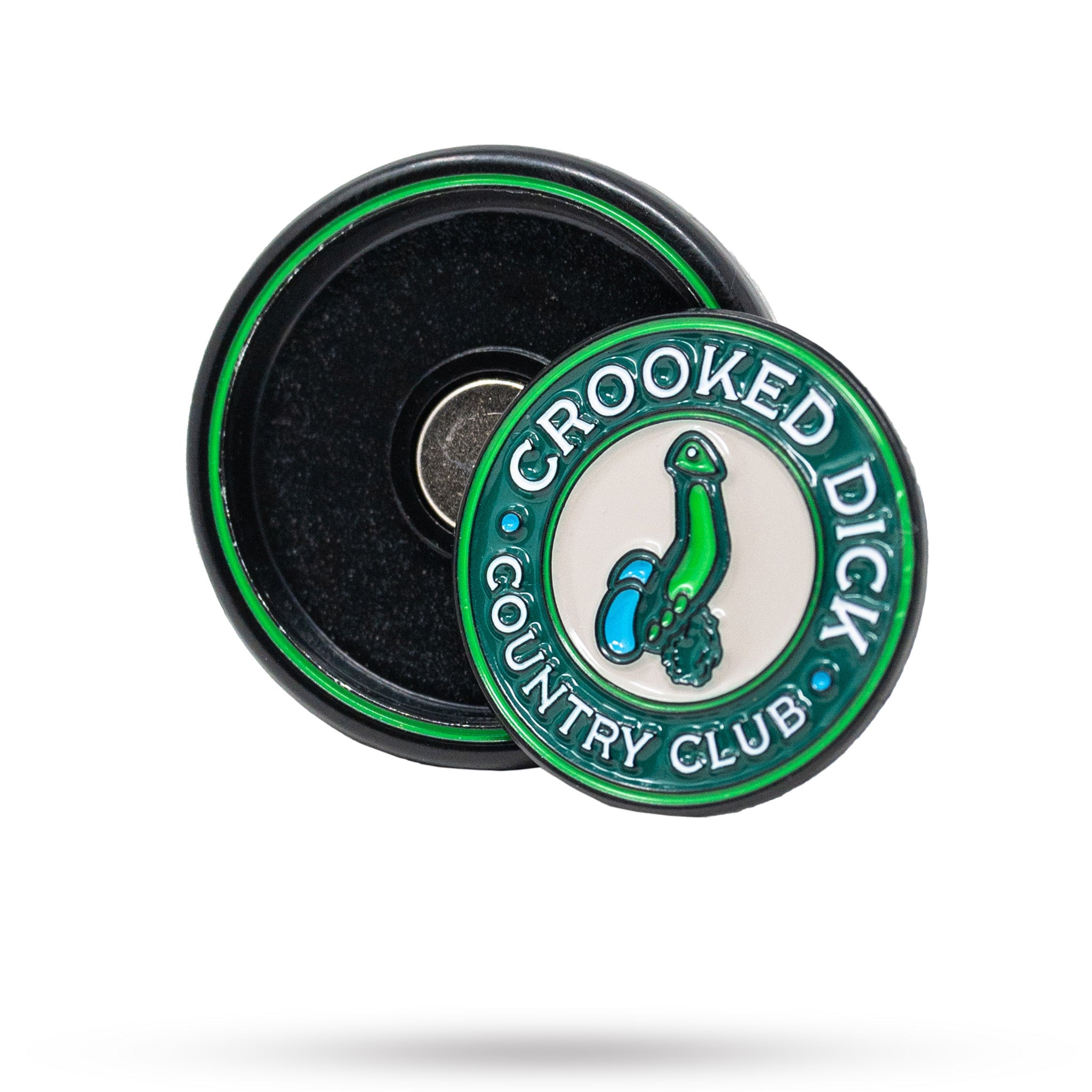 Pop Out Medallion Ball Marker - Crooked Dick
