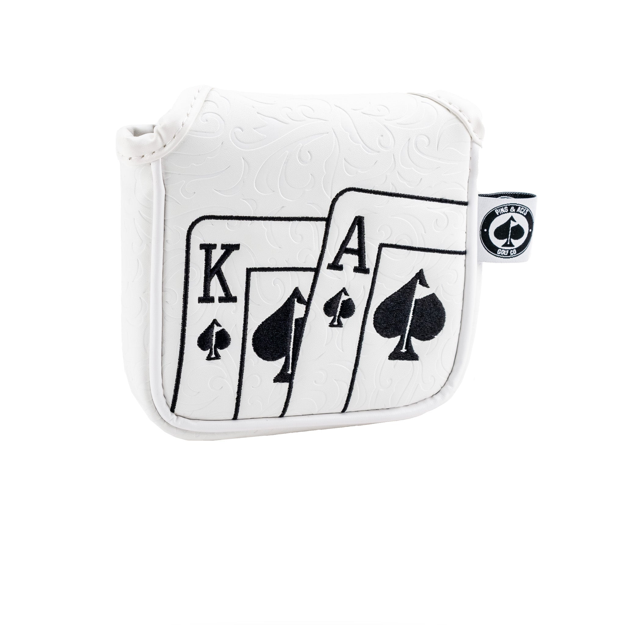White Out Ace of Spades - Mallet Putter Cover