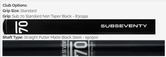 Sub 70 000 Blade Putter
