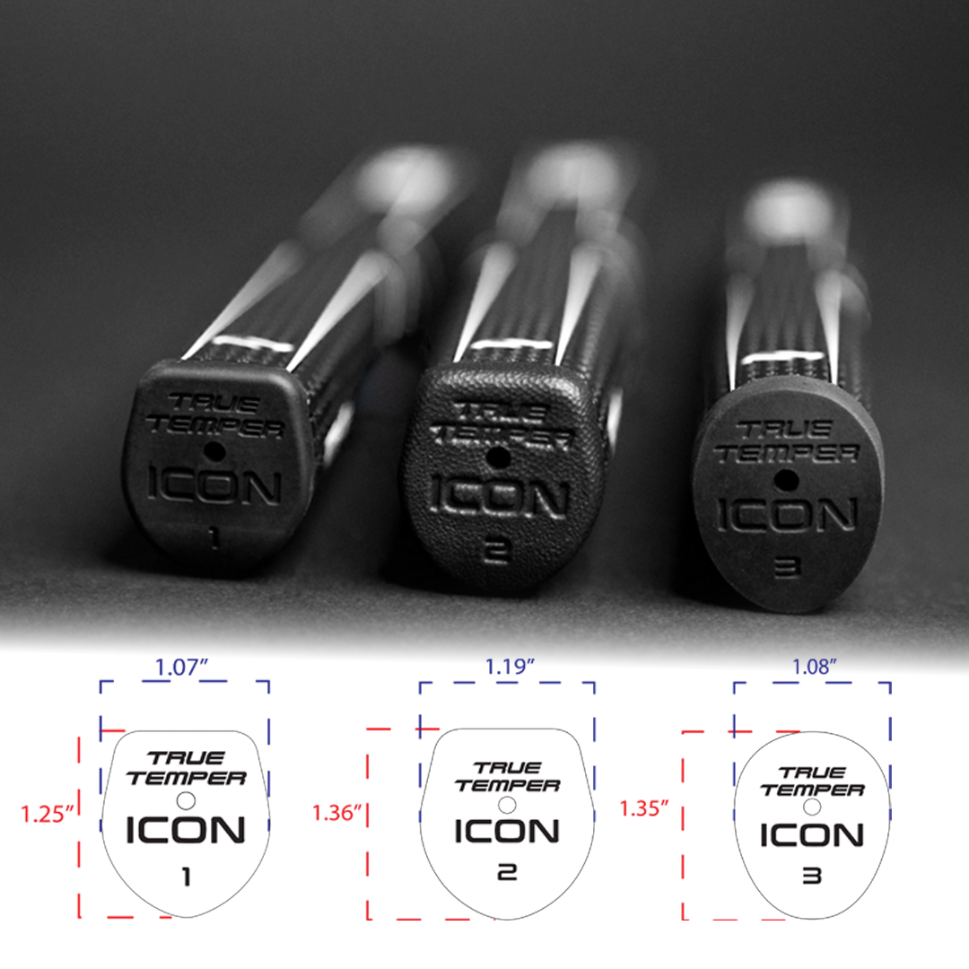 True Temper ICON #3 Oval Putter Grip - comparison of ICON putter grips