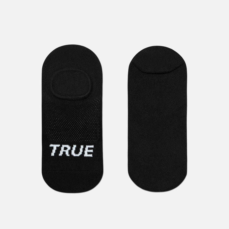 TRUE LinksWear Performance No-Show Golf Sock - Black