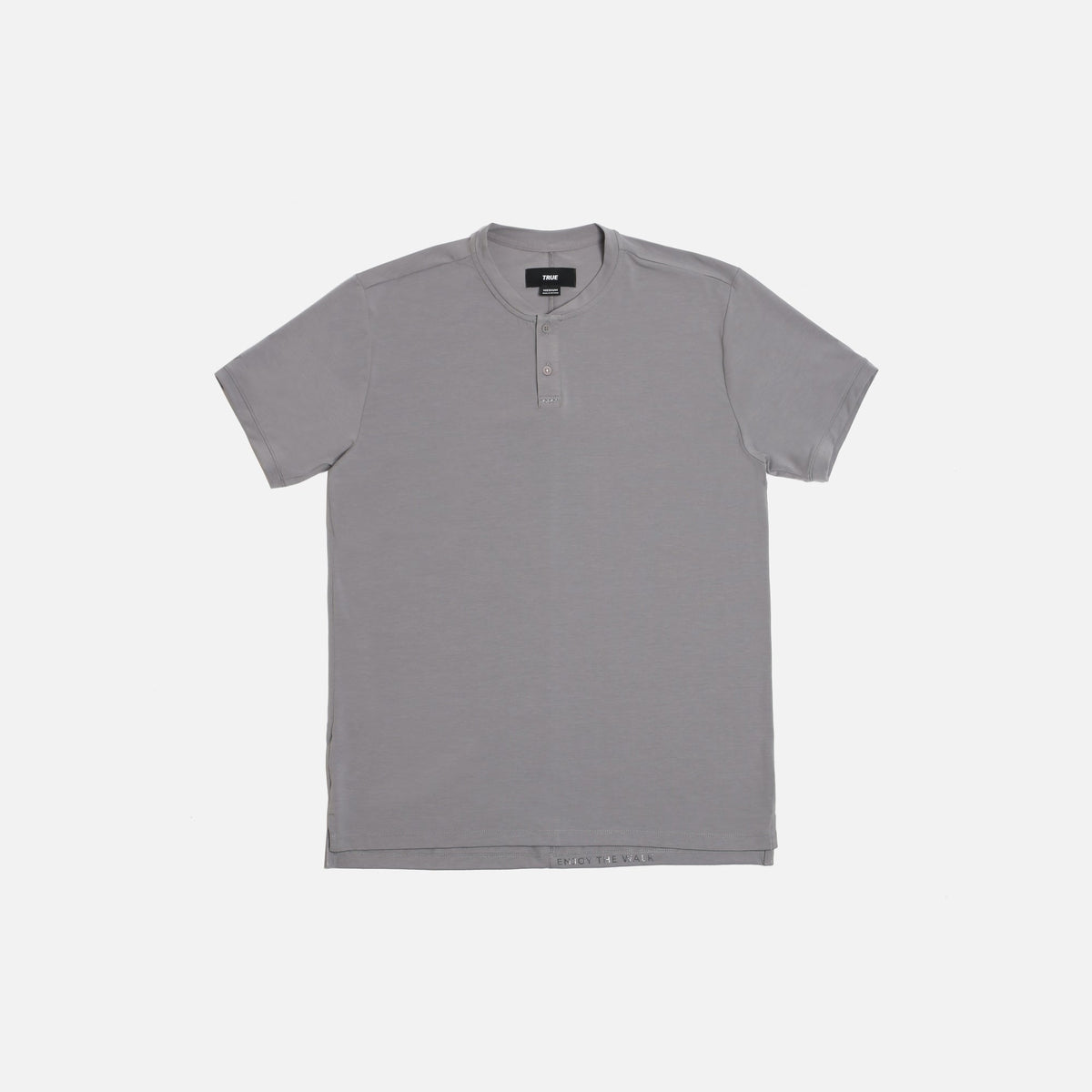 TRUE LinksWear LUX Mock Polo - GOAT Grey