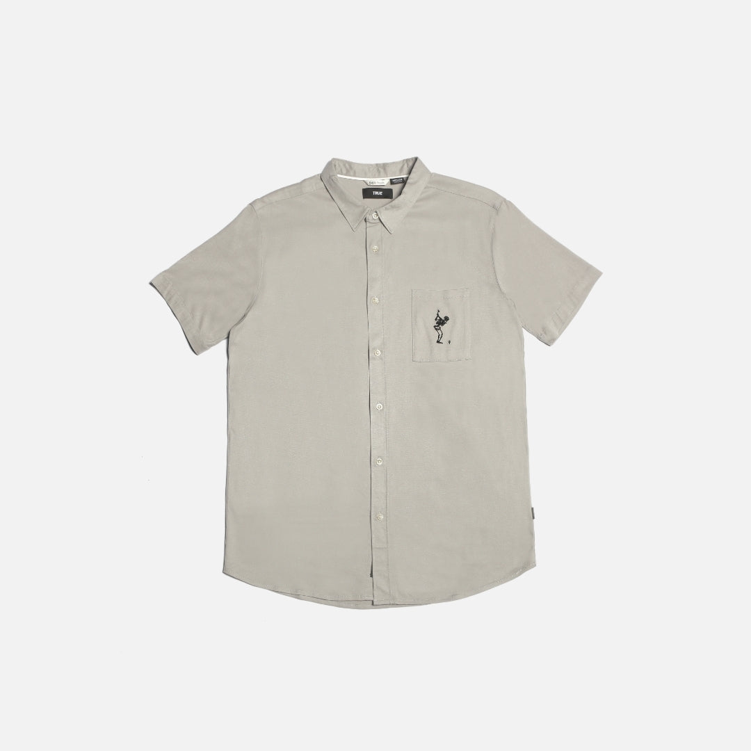 TRUE LinksWear All Day Vacay Button Up - Sand