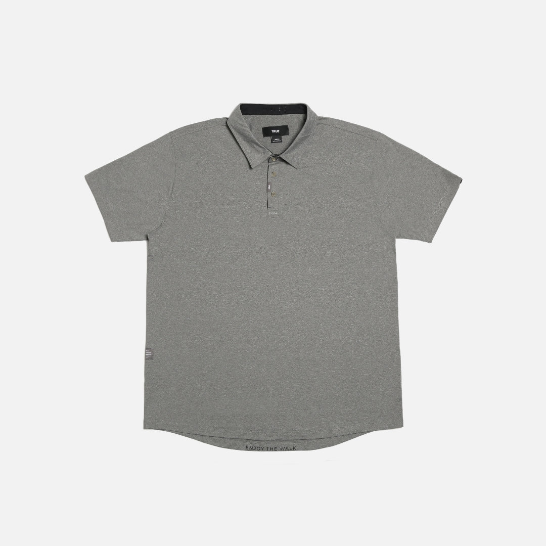 TRUE LinksWear All Day Polo Heather - Heather Grey