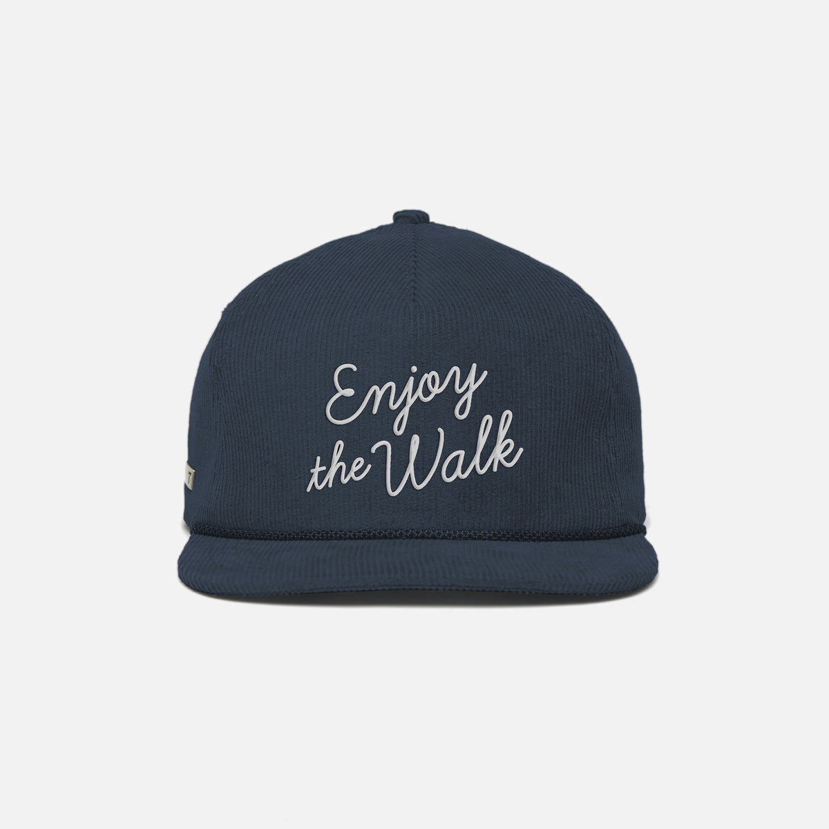 TRUE LinksWear Enjoy the Walk Corduroy 5-Panel Strapback Hat - Navy