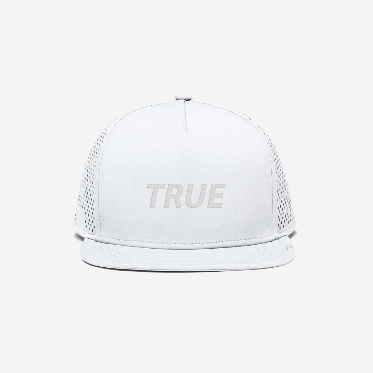 TRUE LinksWear Lux Tech 5-Panel Snapback - Tour - White