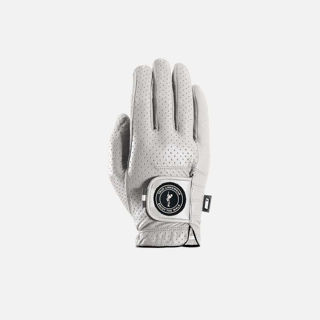 TRUE LinksWear Lux Golf Glove - Right Hand (Left-Handed Golfers) - Grey