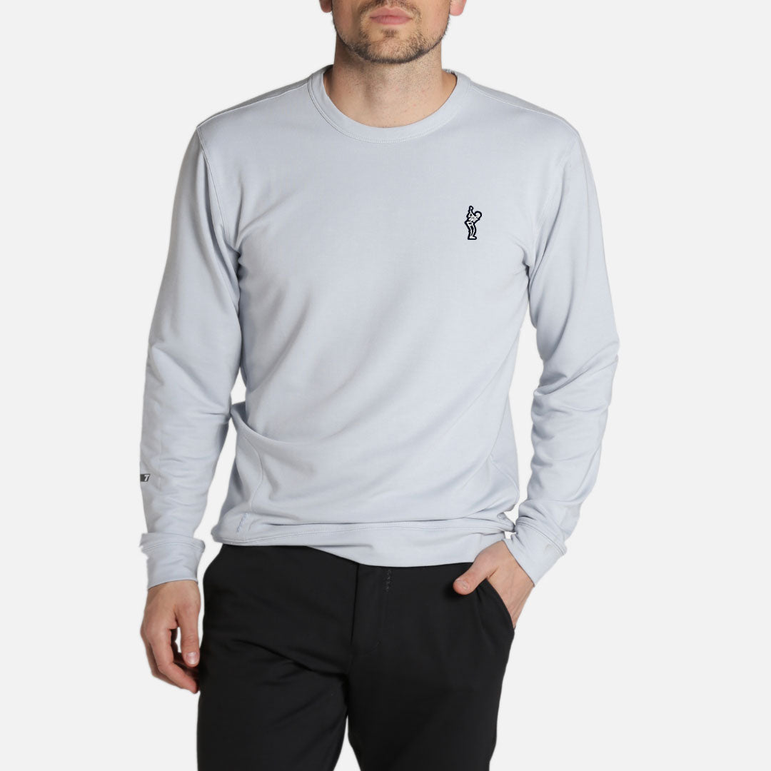 TRUE LinksWear All Day Crewneck V2 Dead Golfer - Storm Blue