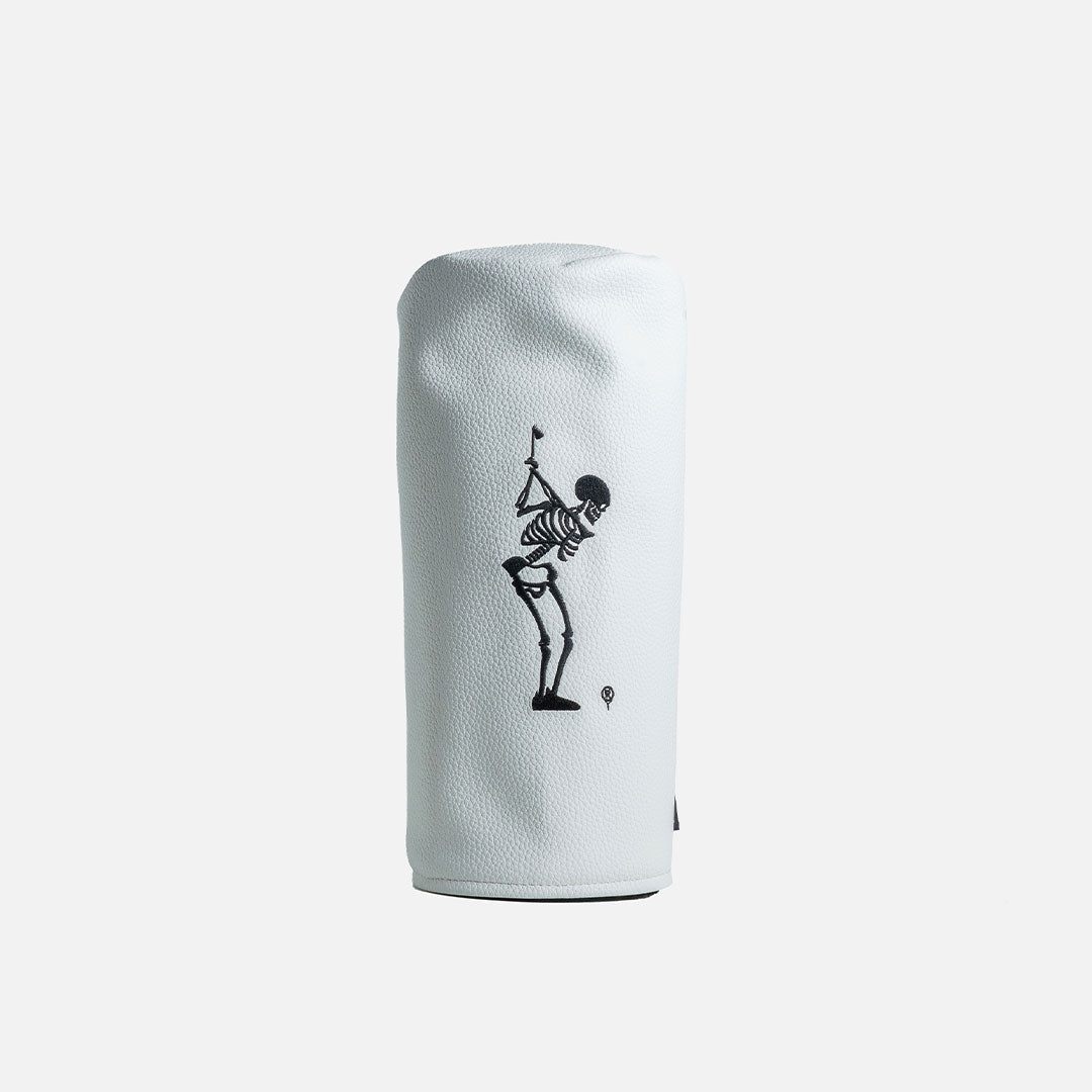 TRUE LinksWear Dead Golfer Driver Headcover - White