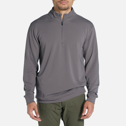TRUE LinksWear All Day Quarter Zip V2 - Charcoal