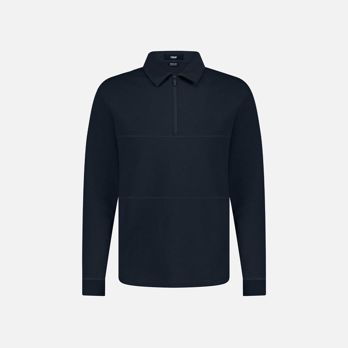 TRUE LinksWear Future Staples Quarter Zip - Heather Navy