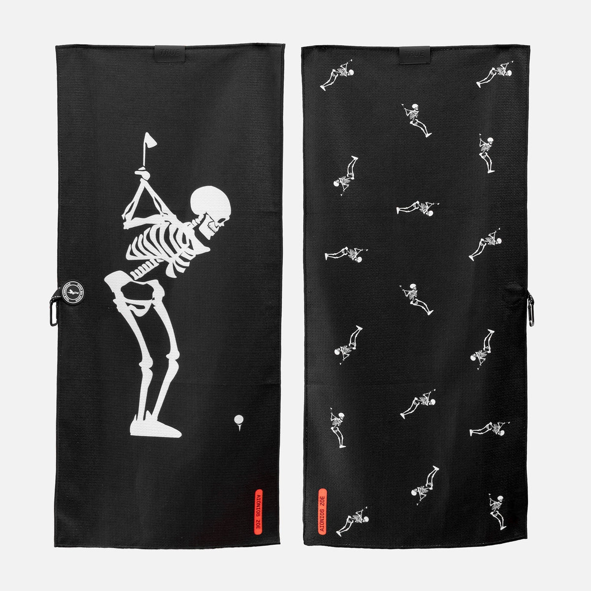 TRUE LinksWear Dead Golfer Golf Towel - Black