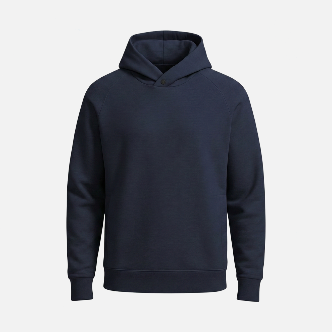 TRUE LinksWear Future Staples Men's Golf Hoodie - Heather Navy