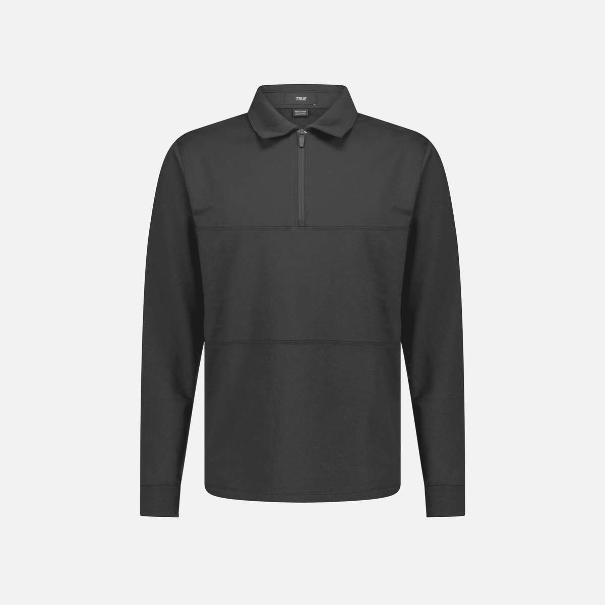 TRUE LinksWear Future Staples Quarter Zip - Charcoal