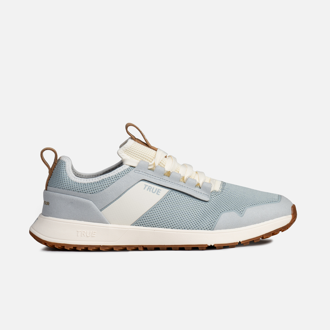 TRUE LinksWear All Day Knit Four Men's Spikeless Golf Shoes - Varsity Pale Blue