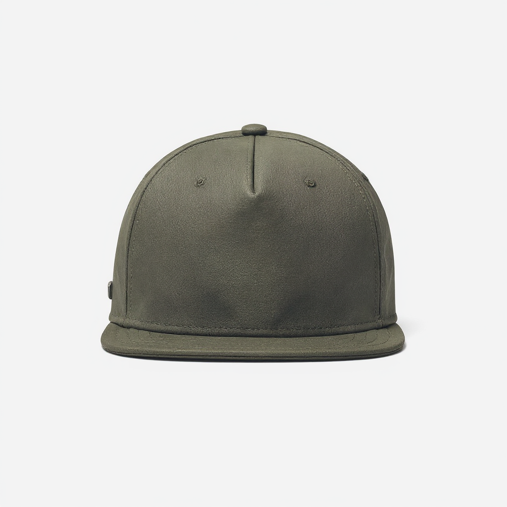 TRUE LinksWear Blank Canvas 5-Panel Snapback Hat - Olive