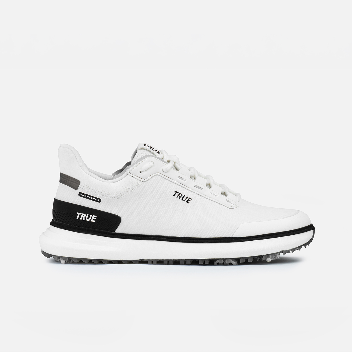 TRUE LinksWear Lux² Player Men's Waterproof Spiked Golf Shoes - Staple White