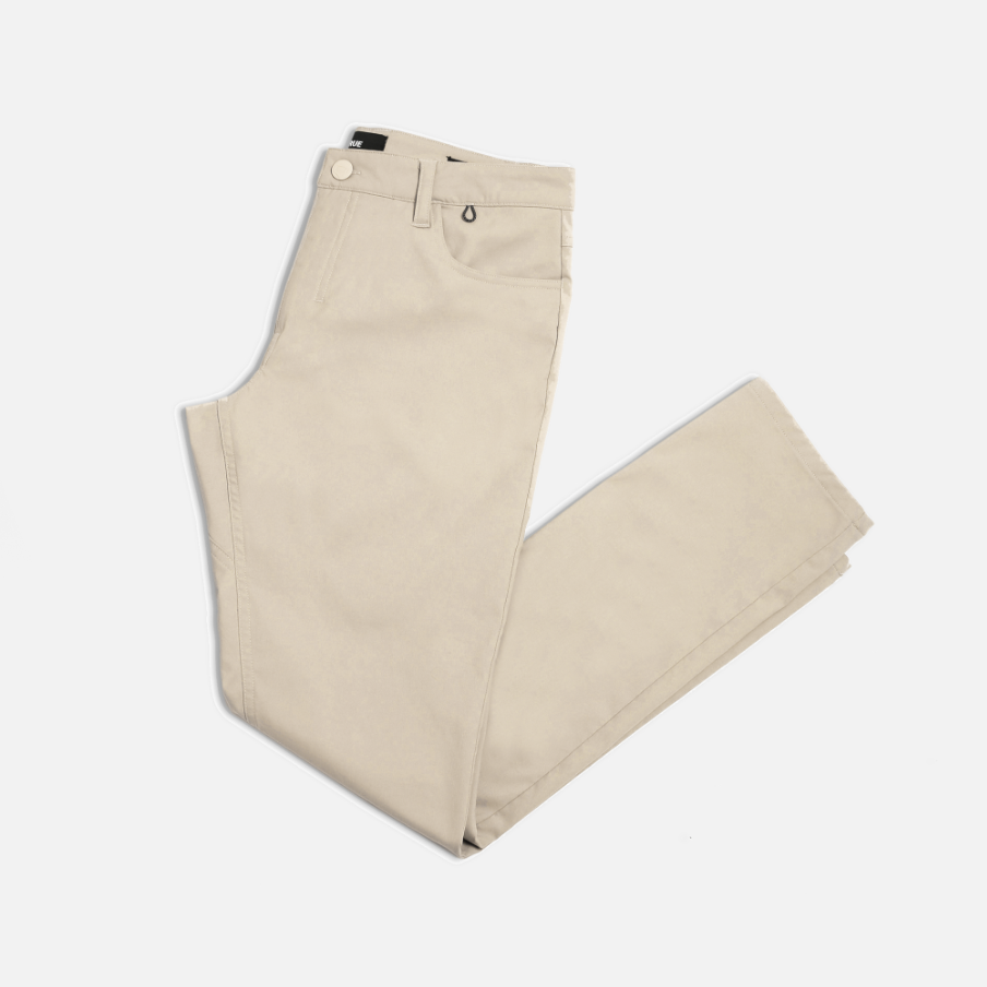 TRUE LinksWear All Day 5-Pocket Golf Pant - Light Khaki